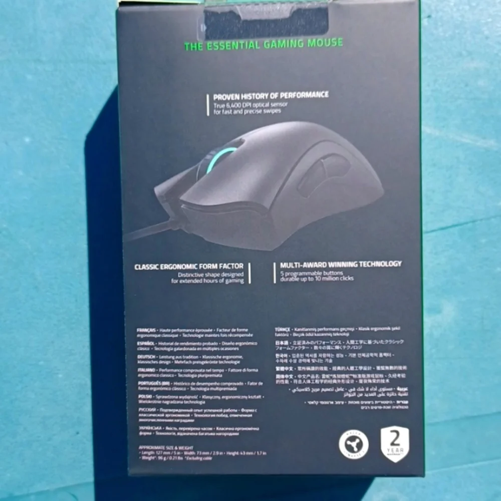 Razer DeathAdder Essential Gaming Mouse, New In Sealed Box